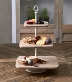 Rivièra Maison Etagere 3 Laags Met Handvat - Côte Des Basques - Bruin/Beige -Meubilair Geschäft 3aae267dca374c8796548c2a541fe68b