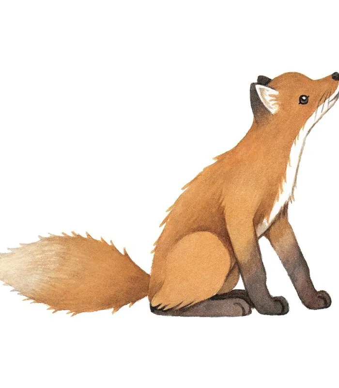 Lilipinso Muursticker Kinderkamer - Vintage Vos 3 Lilipinso Muursticker Kinderkamer - Vintage Vos