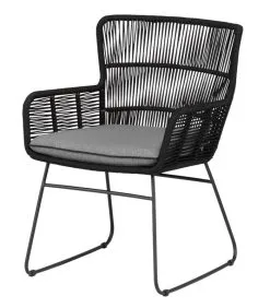 Exotan Tuinstoel Grace - Staal/Touw - Antraciet - Set Van 2 -Meubilair Geschäft 3b9c5ae16bf740c0ac62256b6b2e8a9a