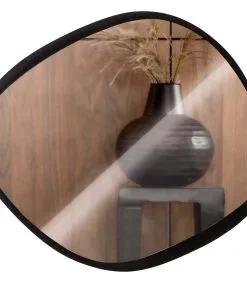 WOOOD Exclusive Spiegel Amal - Glas/MDF - Zwart - 47x54x1