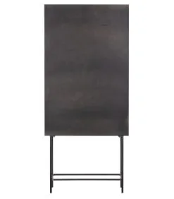 BePureHome Gracious Vitrinekast - Metaal - Zwart - 181x81x41 -Meubilair Geschäft 3bf60d4b229f4a62a9080883d90f9a0b