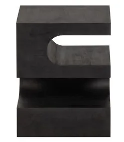 WOOOD Exclusive Exclusive Toma Bijzettafel - Mangohout - Zwart - 50x40x40 -Meubilair Geschäft 3dbd5ddef50744919ef0ae03e1662a1a