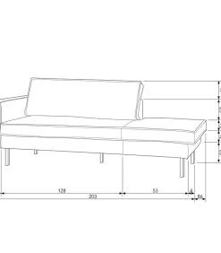 BePureHome Rodeo Daybed Links - Velvet - Honing Geel - 85x203x86 -Meubilair Geschäft 3ebfafdc1e094fda99766d1db5e8a811