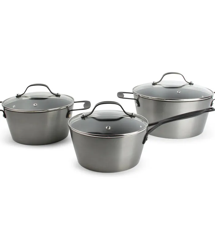 Salt & Pepper Kookset 3-delig Antikleef Conico 3 Salt & Pepper Kookset 3-delig Antikleef Conico