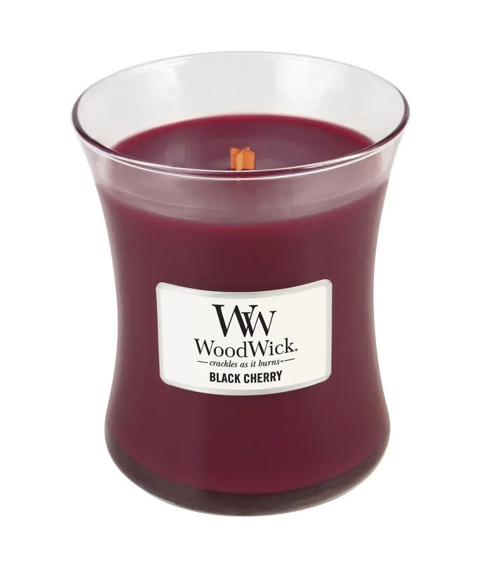 WoodWick Kaars Black Cherry Medium 3 WoodWick Kaars Black Cherry Medium