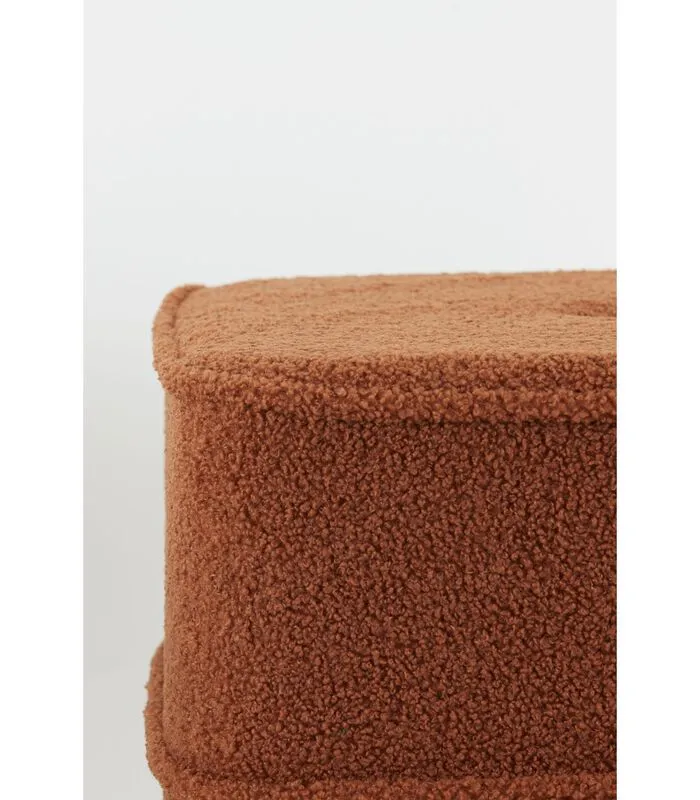 Light & Living Poef Kiki - Oranje - 40x40x35cm 7 Light & Living Poef Kiki - Oranje - 40x40x35cm - Image 5