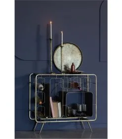 BePureHome Capo Wijnkastje - Metaal - Antique Brass - 80,5x87x33 -Meubilair Geschäft 4076780659da450e8a4ec357b96d85d6