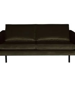 BePureHome Rodeo 2,5-Zits Bank - Velvet - Donker Groen - 85x190x86
