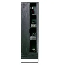 WOOOD Exclusive Exclusive Silas Hoge Kast - Essen - Blacknight - 210x60x36 -Meubilair Geschäft 40970f5f4bcd4adba478e3ac2702bd7c