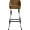 BePureHome Vogue Barstoel - Fluweel - Honing Geel - 103x50x55 -Meubilair Geschäft 40ad989db9b445b3a44505a7db281140