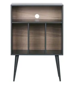 WOOOD Exclusive Exclusive James Kastje - Grenen - Zwart/Noten - 83x60x44