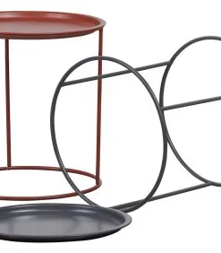 WOOOD Ivar Bijzettafel M - Metaal - Asphalt - 43x40x40 -Meubilair Geschäft 42102c6a0be64e1f996194f4fddb3bd0