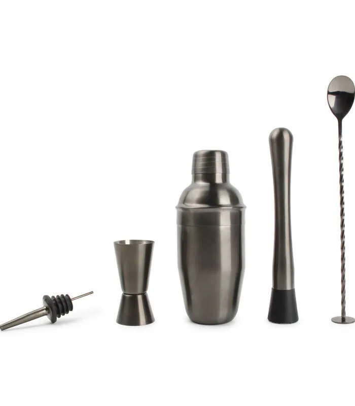 Salt & Pepper Cocktailset 7-delig Zwart Bar 3 Salt & Pepper Cocktailset 7-delig Zwart Bar