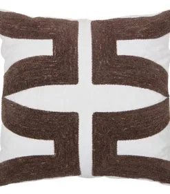 WOOOD Exclusive Isla Kussen - Katoen - Chalkwhite - 45x45