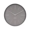 Karlsson Wandklok Normann Station - Warm Grijs, Geborsteld Case - Ø37,5cm