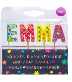 Editor Verjaardagskaarsen Voor De Naam Emma