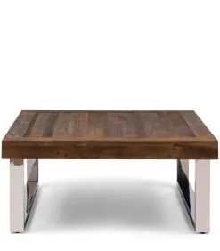 Rivièra Maison Salontafel Industrieel - Washington Table - 90x90 Cm - Zilver