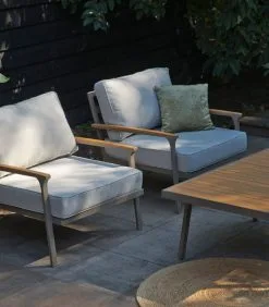 Exotan Loungestoel Tuin Orlando - Aluminium - Champagne - 82x89x75 -Meubilair Geschäft 4414c4e5759b4fb5b05858ce0ab3d554