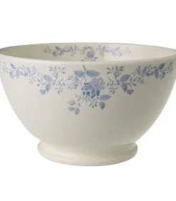 Royal Boch Schaal Op Voet 22,5cm Met Décor - Fleurs Bleues