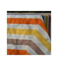 Fleur De Soleil Geel Gestreept Tafelkleed