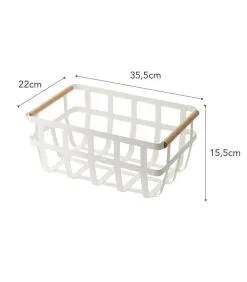 Yamazaki Storage Basket 2 Handles - Tosca -Meubilair Geschäft 48af1ba8c5a742c4b4bdec995961af1c