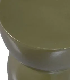 BASICLABEL Lola Bijzettafel - Keramiek - Groen - 43x33x33 -Meubilair Geschäft 4a2c01ac78994816b19dc0840f036cfb