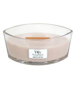WoodWick Kaars Vanilla & Sea Salt Ellipse
