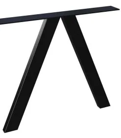 WOOOD Tablo V-Poot 1 Stuks - Metaal - Zwart - 72x79x10