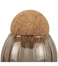 PRESENT TIME Voorraadpot Gem - Zandbruin - Ø9x28,5 Cm -Meubilair Geschäft 4e7084acd1e74735aa7a619ae167f42c