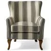 Rivièra Maison Cavendish Armchair Grey Stripe