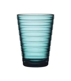Iittala Aino Aalto Glas 33cl Zeeblauw 2 Stuks