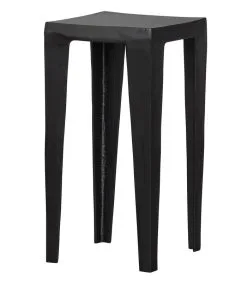 WOOOD Exclusive Exclusive Claire Hoge Bijzettafel - Aluminium - Zwart - 91x34x34