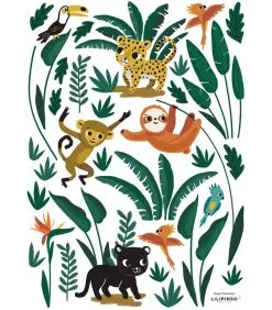 Lilipinso Muursticker Kinderkamer - Jungle Dieren