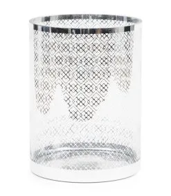 Rivièra Maison Windlichten Voor Binnen - RM Chain Hurricane - Zilver - 1 Stuks