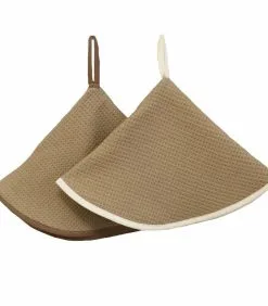 Linandelle Set Van 2 Handdoeken Rond Sponsnest 400gr