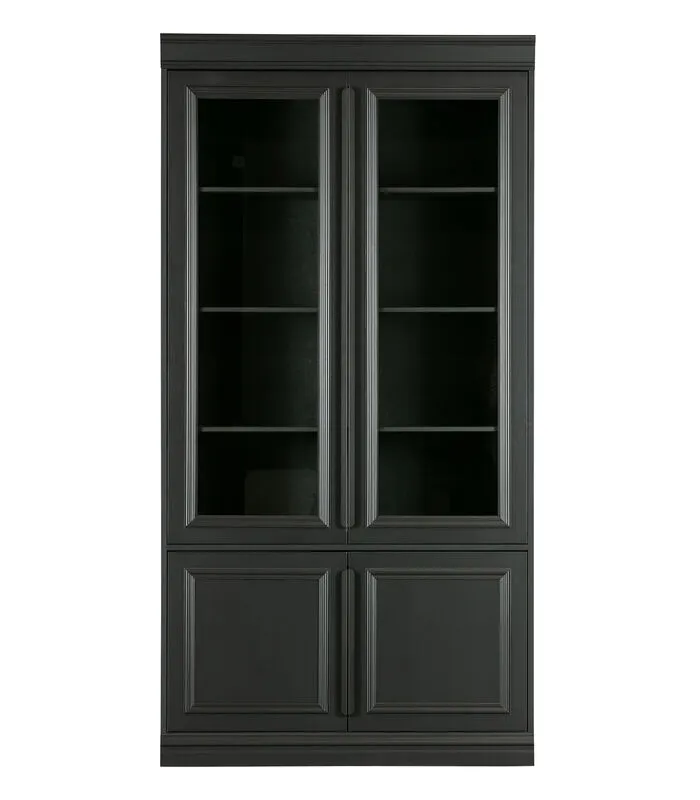 BePureHome Organize Vitrinekast - Grenen - Zwart - 215x110x44 3 BePureHome Organize Vitrinekast - Grenen - Zwart - 215x110x44