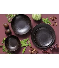 Palmer Serviesset Ruston Stoneware 6-persoons 24-delig Bruin -Meubilair Geschäft 55540c4fc3e64efca4a5692898670f08