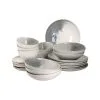 Palmer Serviesset Nordic Stoneware 6-persoons 24-delig Wit Groen -Meubilair Geschäft 5732495ad99d476a81934a9ae00b225d
