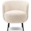Rivièra Maison Riviera Maison Fauteuil Met Armleuning - Corralillo Armchair - Bouclé Stof - Wit