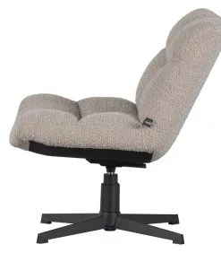 WOOOD Exclusive Exclusive Vinny Draaifauteuil - Boucle - Zand - 80x75x75 -Meubilair Geschäft 5871841f3ecb48e7a2ab0178947fbeb2