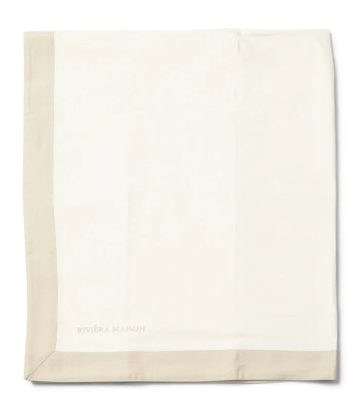 Rivièra Maison Tafelkleed Katoen, Tafellakens - Whisper White - Wit - 270x150 CM 3 Rivièra Maison Tafelkleed Katoen, Tafellakens - Whisper White - Wit - 270x150 CM