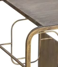 BePureHome Capo Wijnkastje - Metaal - Antique Brass - 80,5x87x33 -Meubilair Geschäft 59efc16f9bca4170bf5d617776728bdb