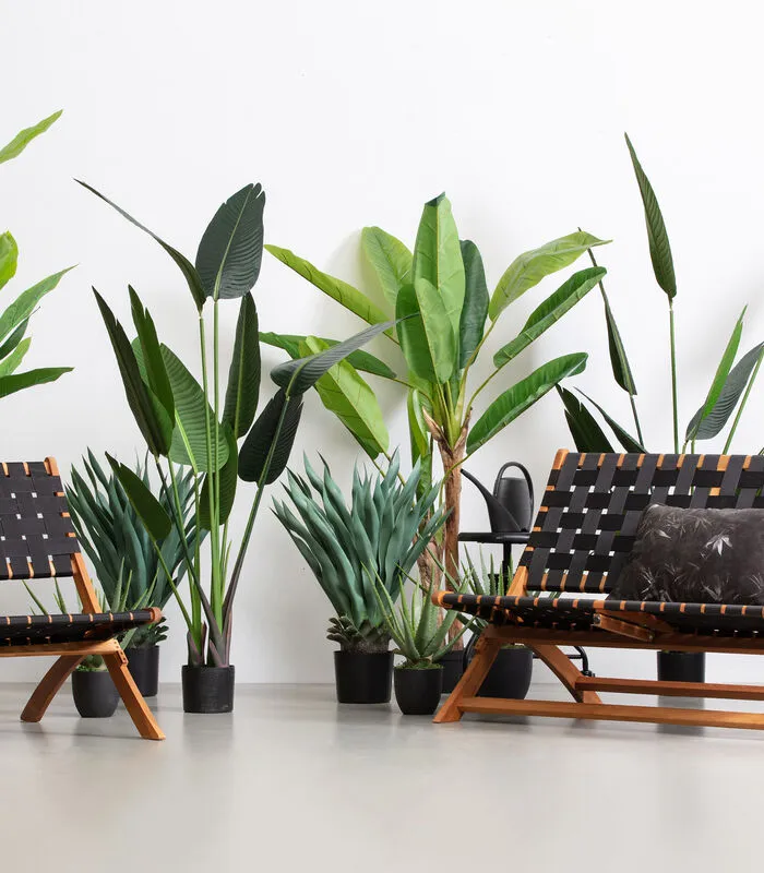 WOOOD Bananenplant Kunstplant - Groen - 97x138x95 4 WOOOD Bananenplant Kunstplant - Groen - 97x138x95 - Image 2