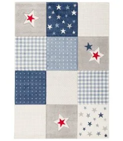 Pergamon Vloerkleed Kinderen Maui Kids Plaid Sterren