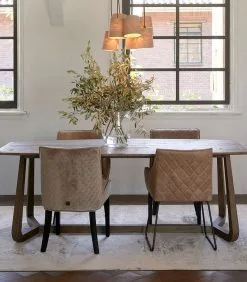 Rivièra Maison Eetkamerstoel Met Armleuning - Isco Drive Dining Armchair - Bruin -Meubilair Geschäft 5bc7ae51219248d68fca5845bd753cd9