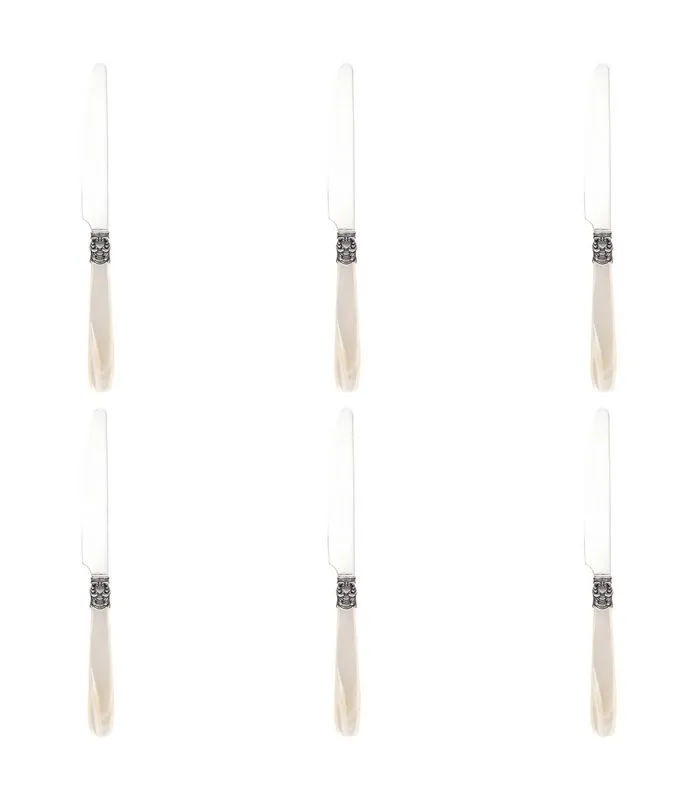 Eme Dessertmes Mona Lisa 20.1 Cm 18/10 13/0 Offwhite Zilver 6 Stuk(s) 3 Eme Dessertmes Mona Lisa 20.1 Cm 18/10 13/0 Offwhite Zilver 6 Stuk(s)