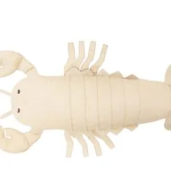 MX HOME Drijvende XL-buitenpoef Kreeftvorm Raffia-effect