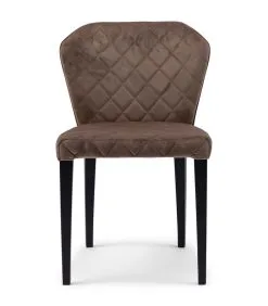 Rivièra Maison Eetstoel Isabelle Dining Chair Vel IIIGlMink - Polyester, Rubberhout - (LxBxH) 64.0x54.5x86.5 Cm