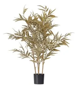 WOOOD Bamboe Kunstplant - Bamboe/Polyester - Natural - 120x74x74