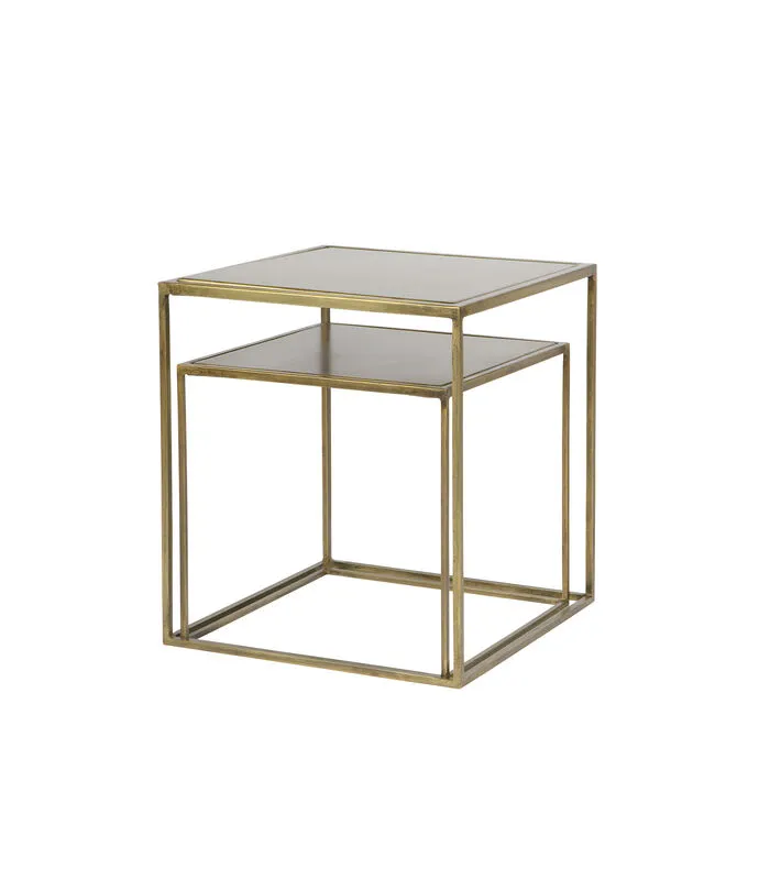 BePureHome Metallic Bijzettafels - Metaal - Brass - Set Van 2 5 BePureHome Metallic Bijzettafels - Metaal - Brass - Set Van 2 - Image 3